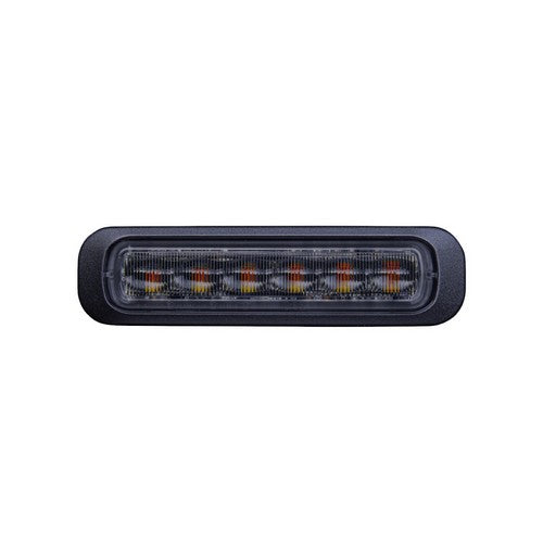 Dark Knight 6 LED Flitser Amber met Donkere Lens