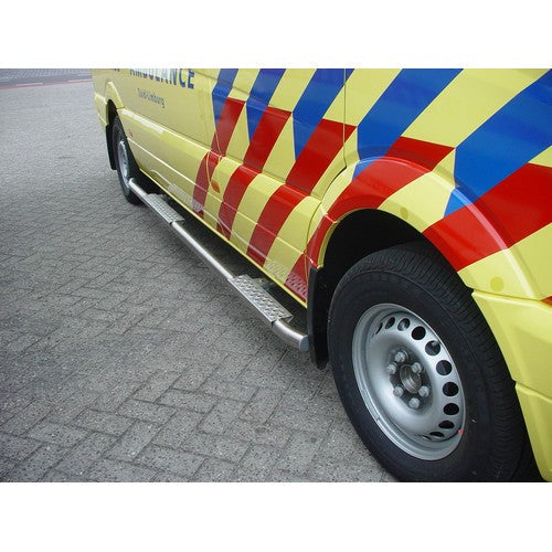 RVS sidebarset mat opstapprofielen