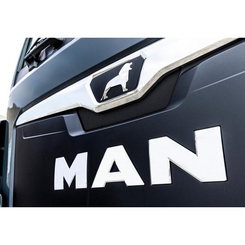 MAN Truck Front Letters Zwart en Verchroomd