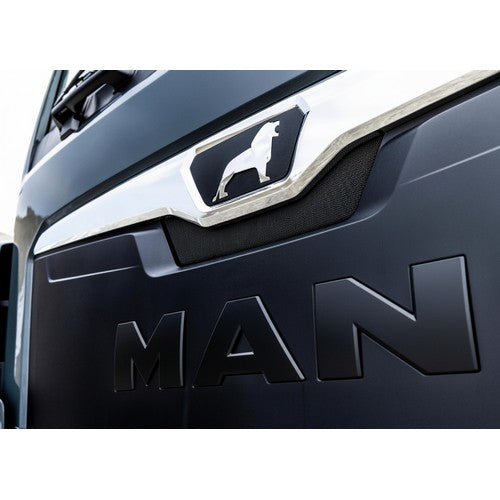 MAN Truck Front Letters Zwart en Verchroomd