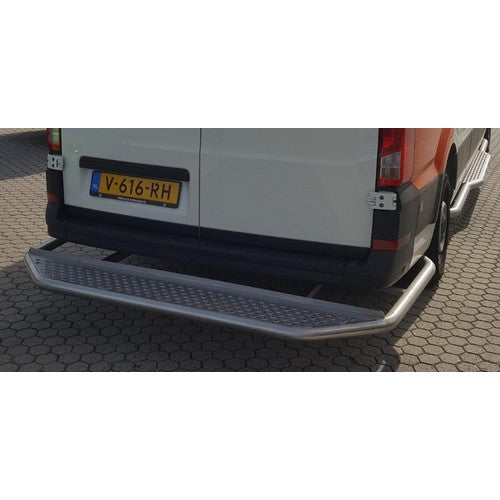 RVS Rearbar met opstap mat