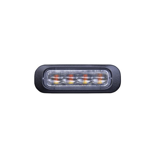 Dark Knight 4 LED Flitser Amber met Heldere Lens