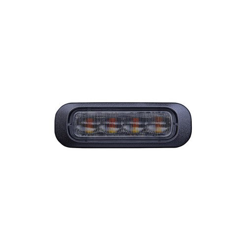 Dark Knight 4 LED Flitser Amber met Donkere Lens