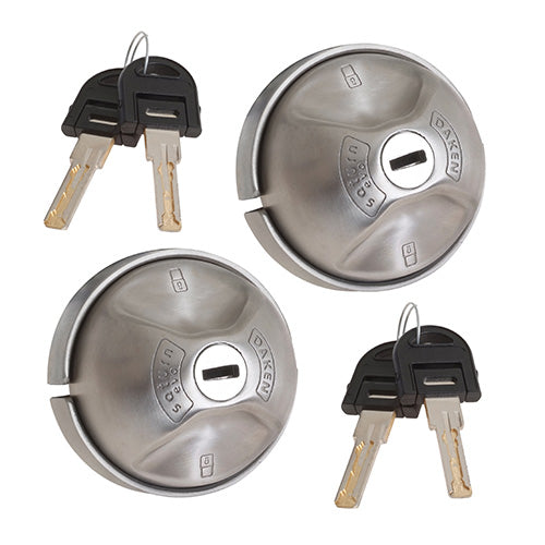 DAKEN Saturn Evo Single - 1 Robust Anti-Theft Lock for Vans, Manual Lock, Stainless Steel DAKEN Saturn Evo Single - 1 Robust Anti-Theft Lock for Vans, Manual Lock, Stainless Steel